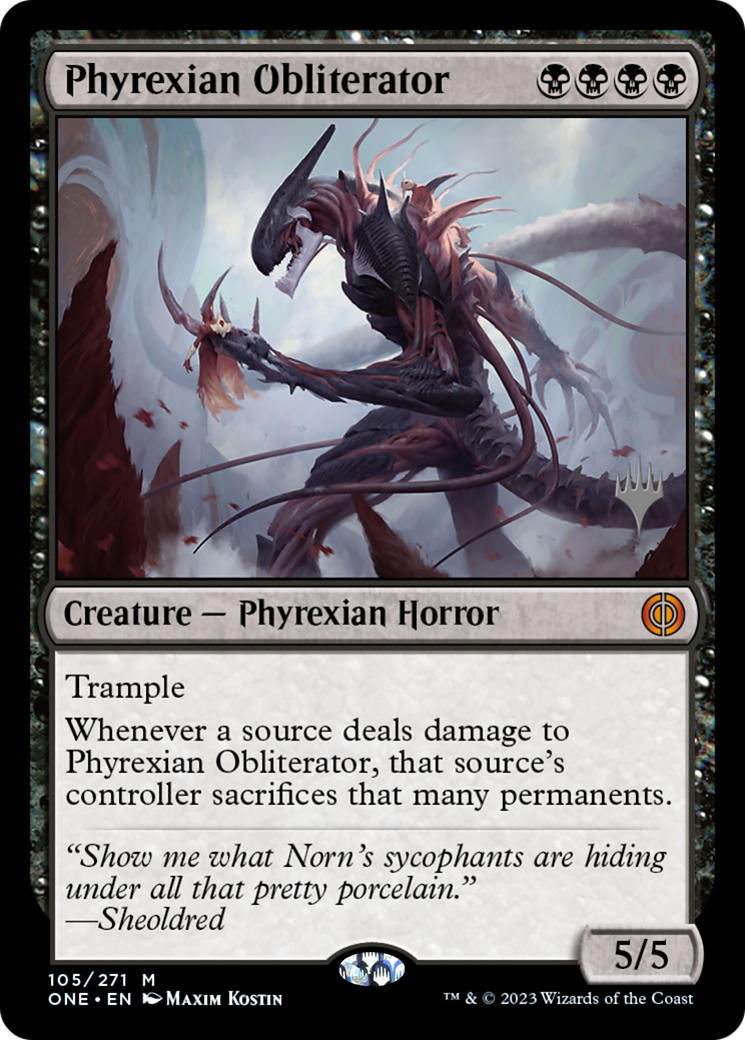 Phyrexian Obliterator (Promo Pack) [Phyrexia: All Will Be One Promos] | Odin's Place
