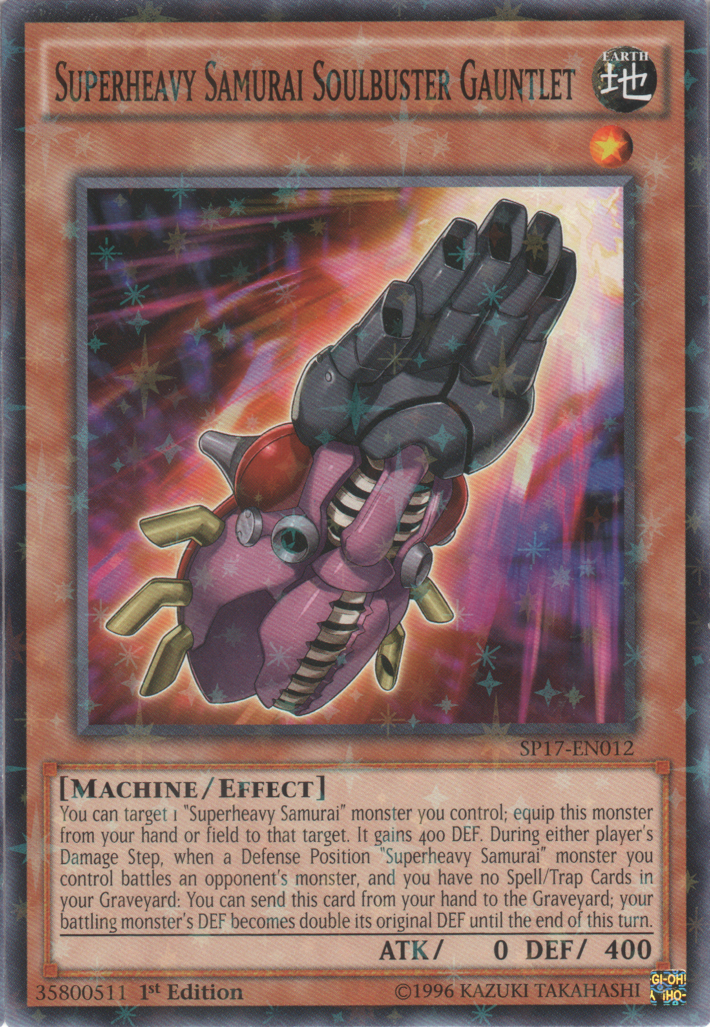 Superheavy Samurai Soulbuster Gauntlet [SP17-EN012] Starfoil Rare | Odin's Place