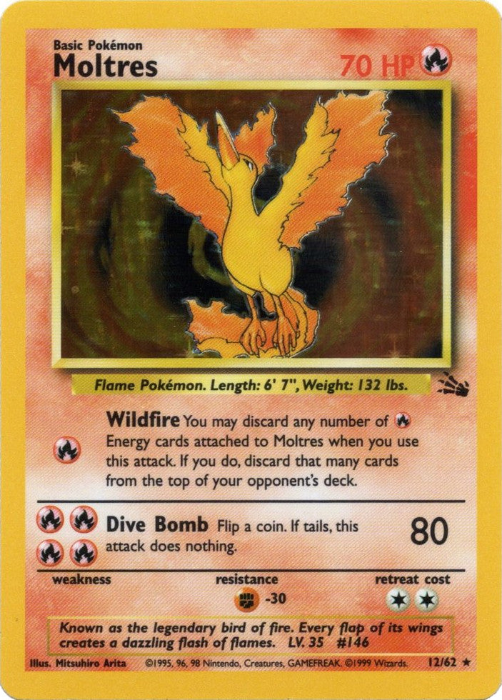 Moltres (12/62) [Fossil Unlimited] | Odin's Place