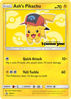 Ash's Pikachu (SM111) [Sun & Moon: Black Star Promos] | Odin's Place