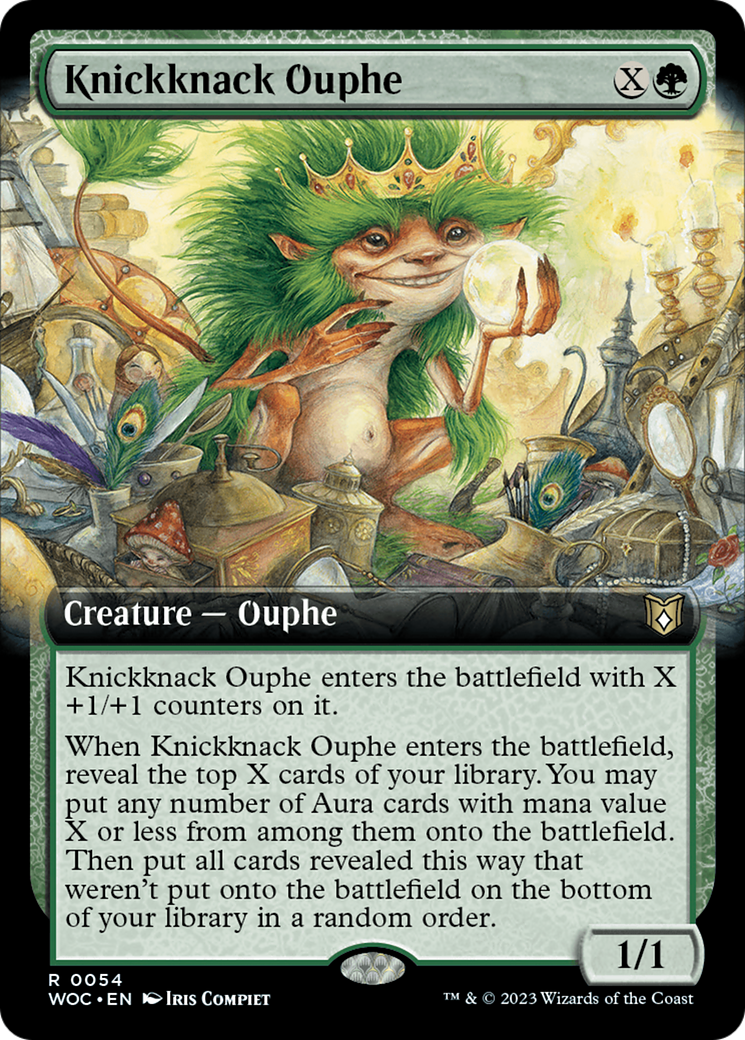 Knickknack Ouphe (Extended Art) [Wilds of Eldraine Commander] | Odin's Place
