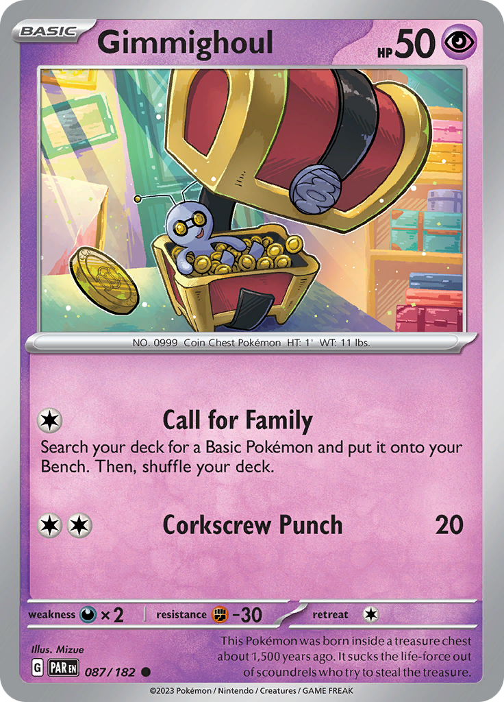 Gimmighoul (087/182) [Scarlet & Violet: Paradox Rift] | Odin's Place