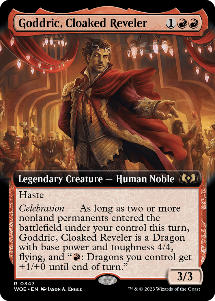 Goddric, Cloaked Reveler (Extended Art) [Wilds of Eldraine] | Odin's Place