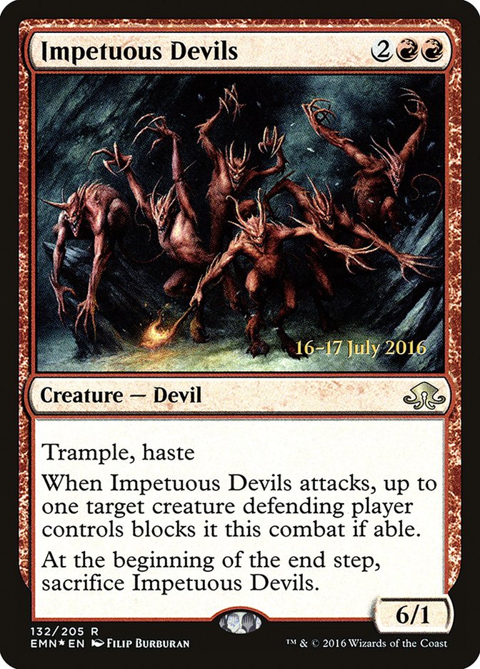 Impetuous Devils (132) [Eldritch Moon Prerelease Promos] | Odin's Place