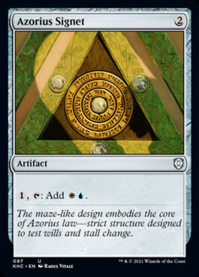 Azorius Signet [Kaldheim Commander] | Odin's Place