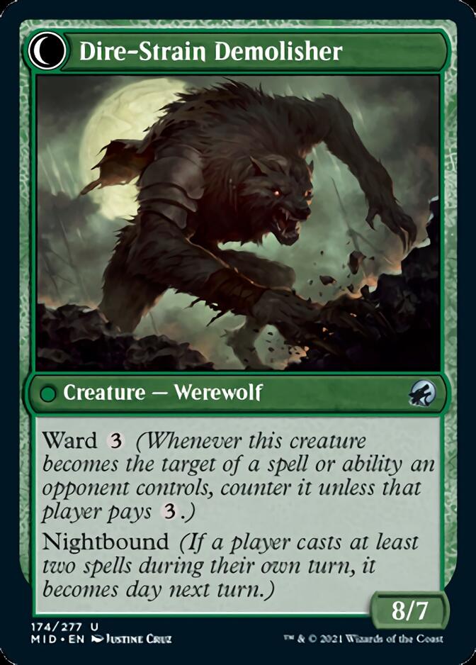 Burly Breaker // Dire-Strain Demolisher [Innistrad: Midnight Hunt] | Odin's Place