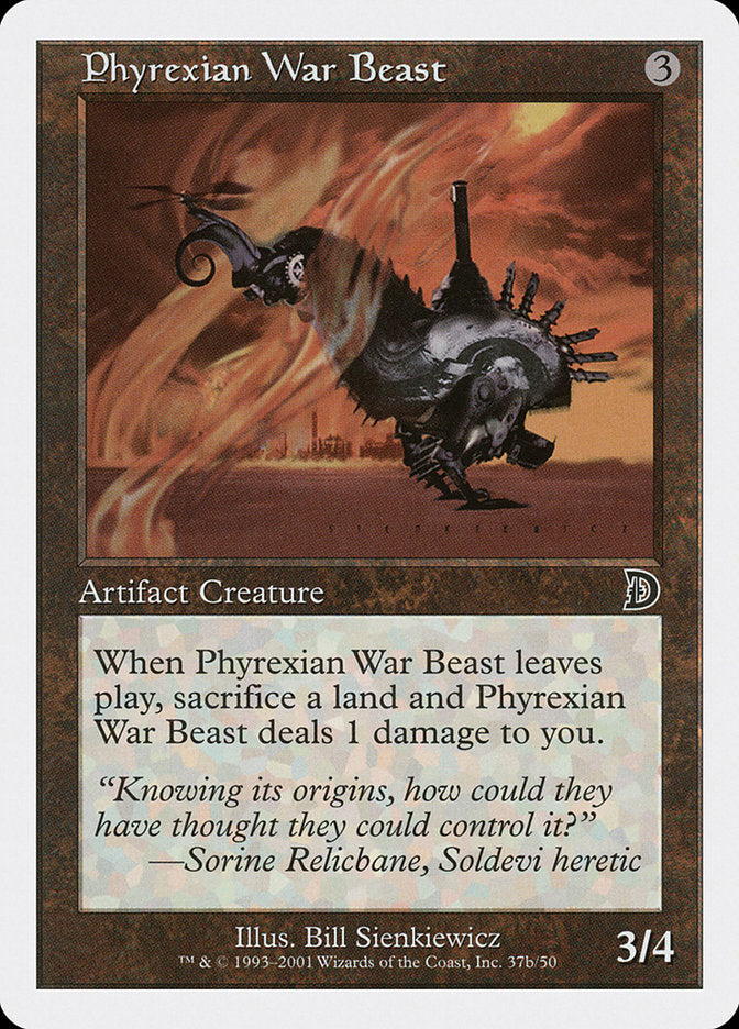 Phyrexian War Beast (Signature on Right) [Deckmasters] | Odin's Place