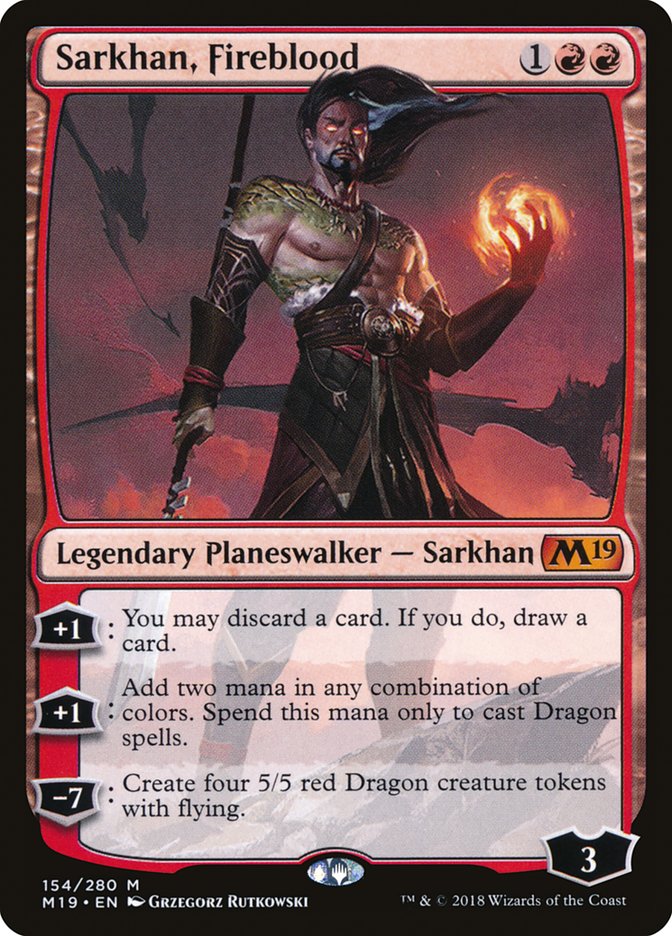 Sarkhan, Fireblood (154) [Core Set 2019] | Odin's Place