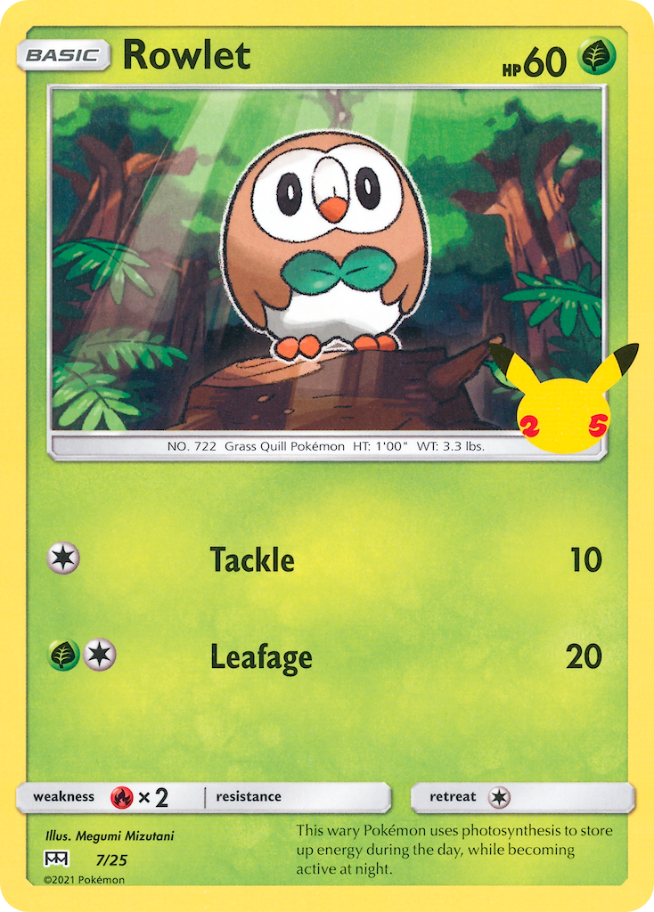 Rowlet (7/25) [McDonald's 25th Anniversary] | Odin's Place