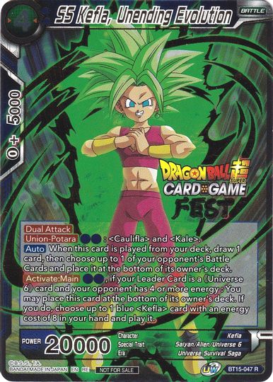 SS Kefla, Unending Evolution (Card Game Fest 2022) (BT15-047) [Tournament Promotion Cards] | Odin's Place