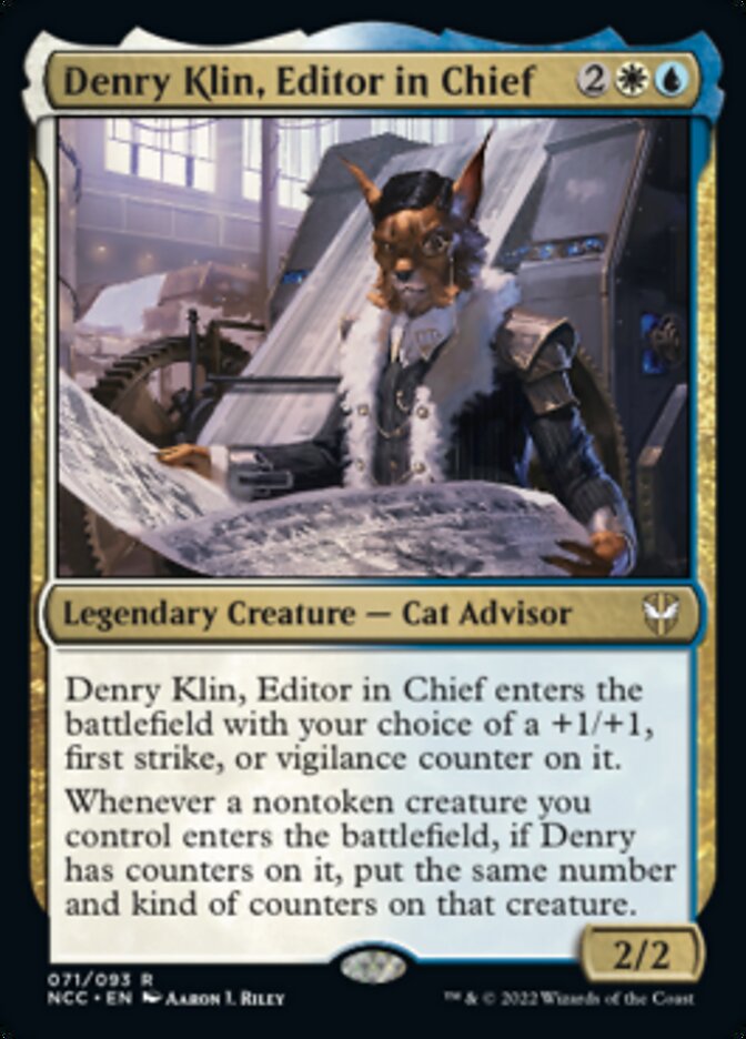 Denry Klin, Editor in Chief [Streets of New Capenna Commander] | Odin's Place