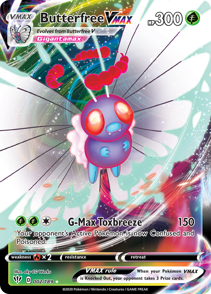 Butterfree VMAX (002/189) [Sword & Shield: Darkness Ablaze] | Odin's Place