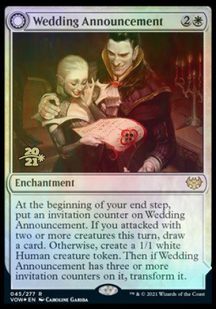 Wedding Announcement // Wedding Festivity [Innistrad: Crimson Vow Prerelease Promos] | Odin's Place