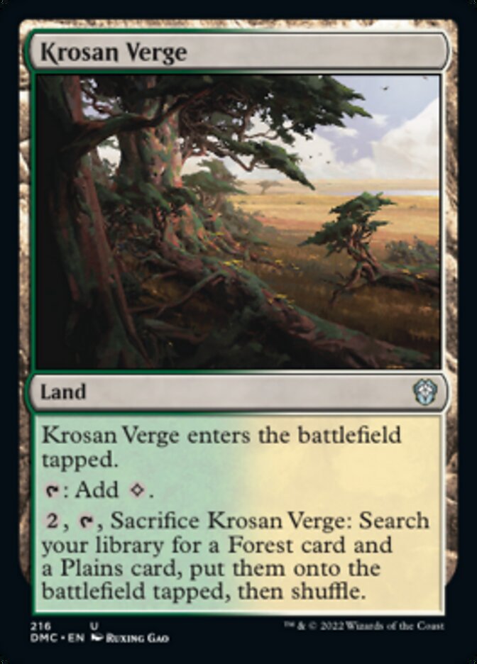 Krosan Verge [Dominaria United Commander] | Odin's Place