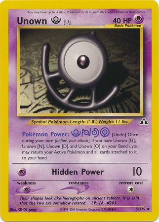 Unown [U] (51/75) [Neo Discovery Unlimited] | Odin's Place