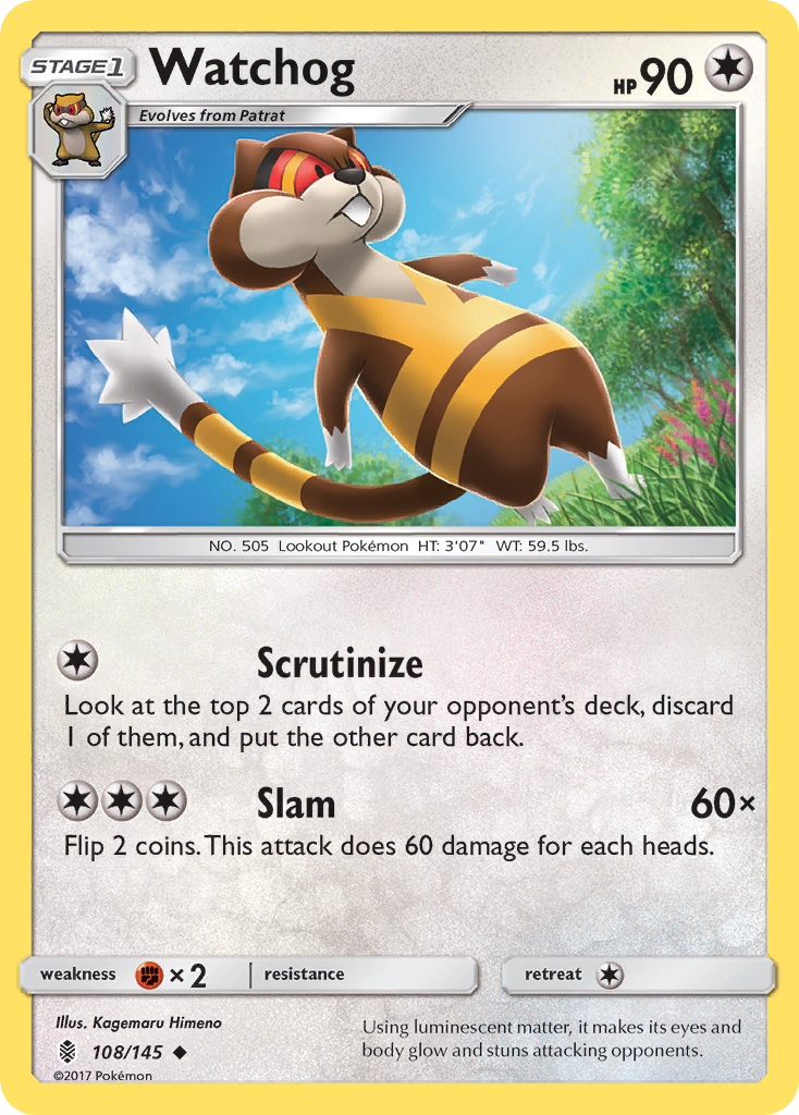 Watchog (108/145) [Sun & Moon: Guardians Rising] | Odin's Place