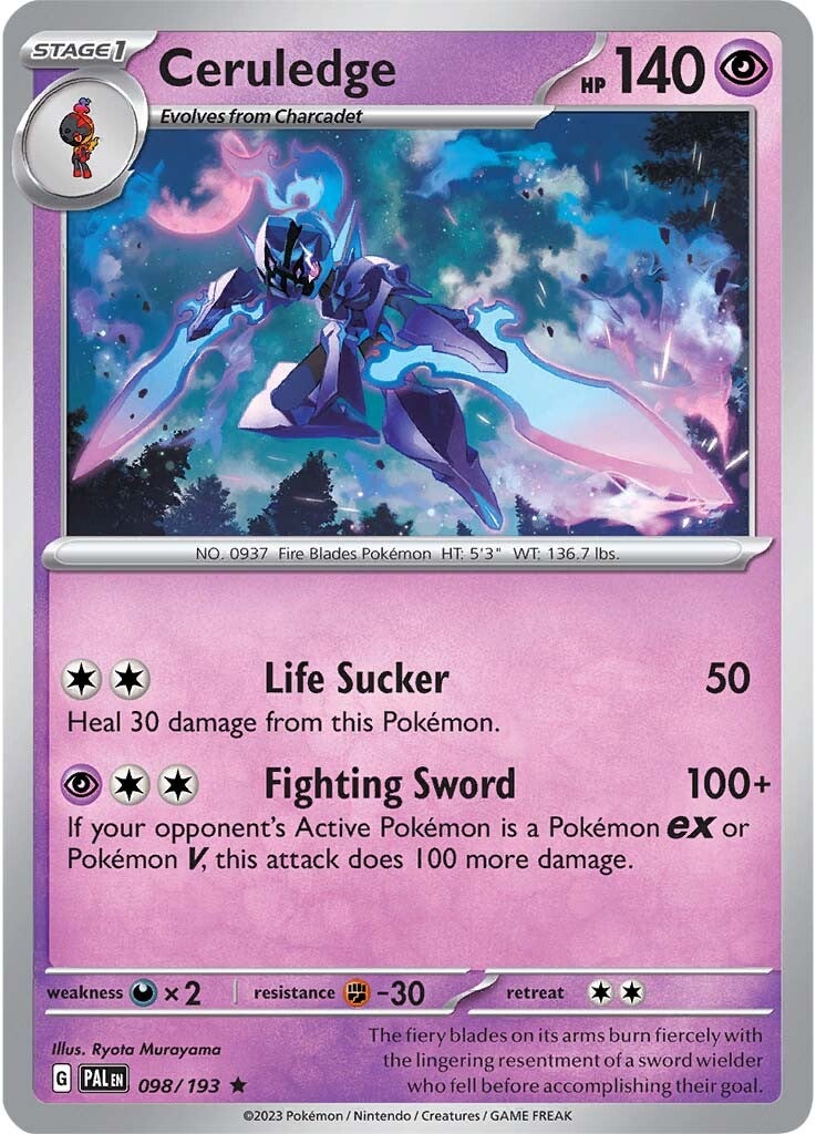Ceruledge (098/193) [Scarlet & Violet: Paldea Evolved] | Odin's Place
