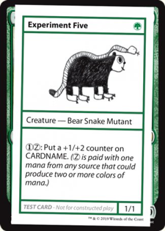Experiment Five (2021 Edition) [Mystery Booster Playtest Cards] | Odin's Place