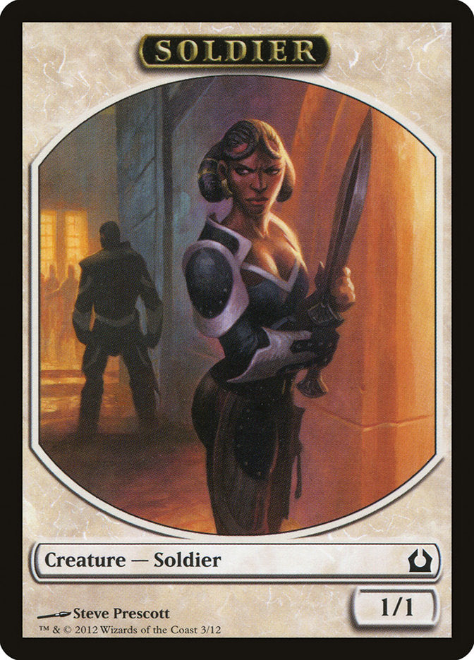 Soldier Token (3) [Return to Ravnica Tokens] | Odin's Place