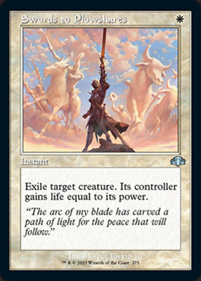 Swords to Plowshares (Retro) [Dominaria Remastered] | Odin's Place