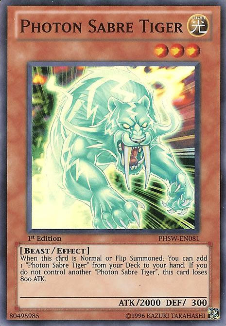 Photon Sabre Tiger [PHSW-EN081] Super Rare | Odin's Place