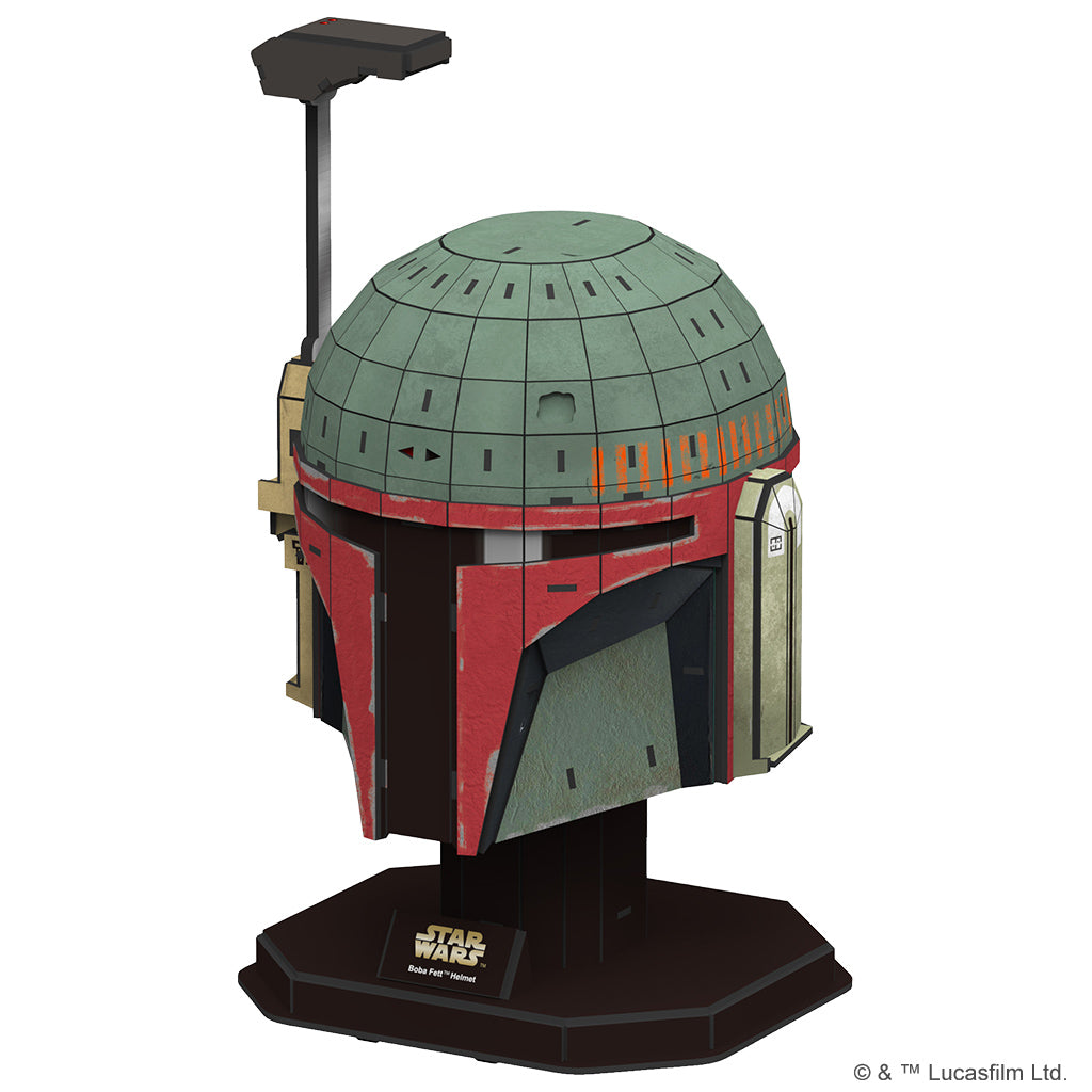 Star Wars Boba Fett Helmet Style #1 Paper Model Kit - Medium | Odin's Place