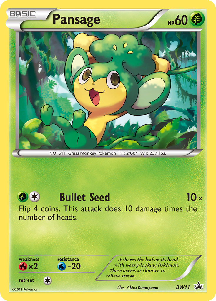 Pansage (BW11) [Black & White: Black Star Promos] | Odin's Place