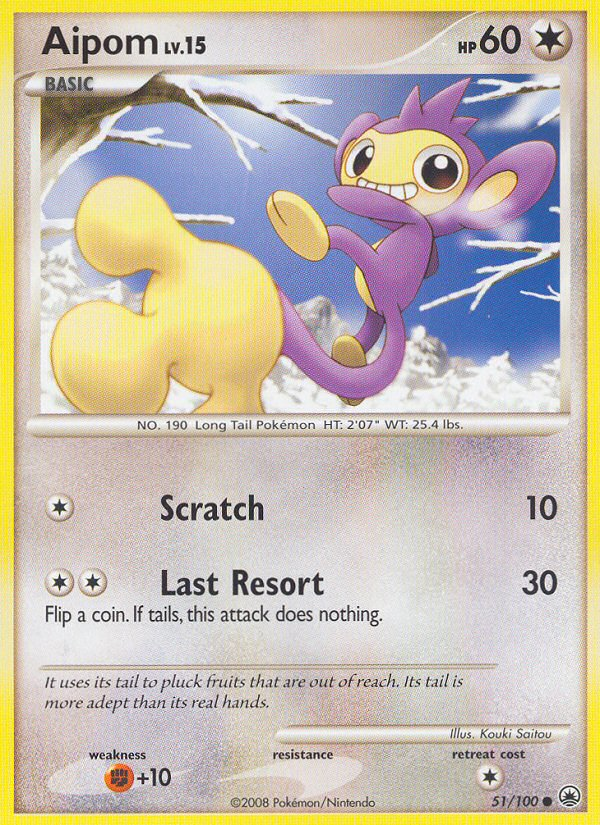 Aipom (51/100) [Diamond & Pearl: Majestic Dawn] | Odin's Place