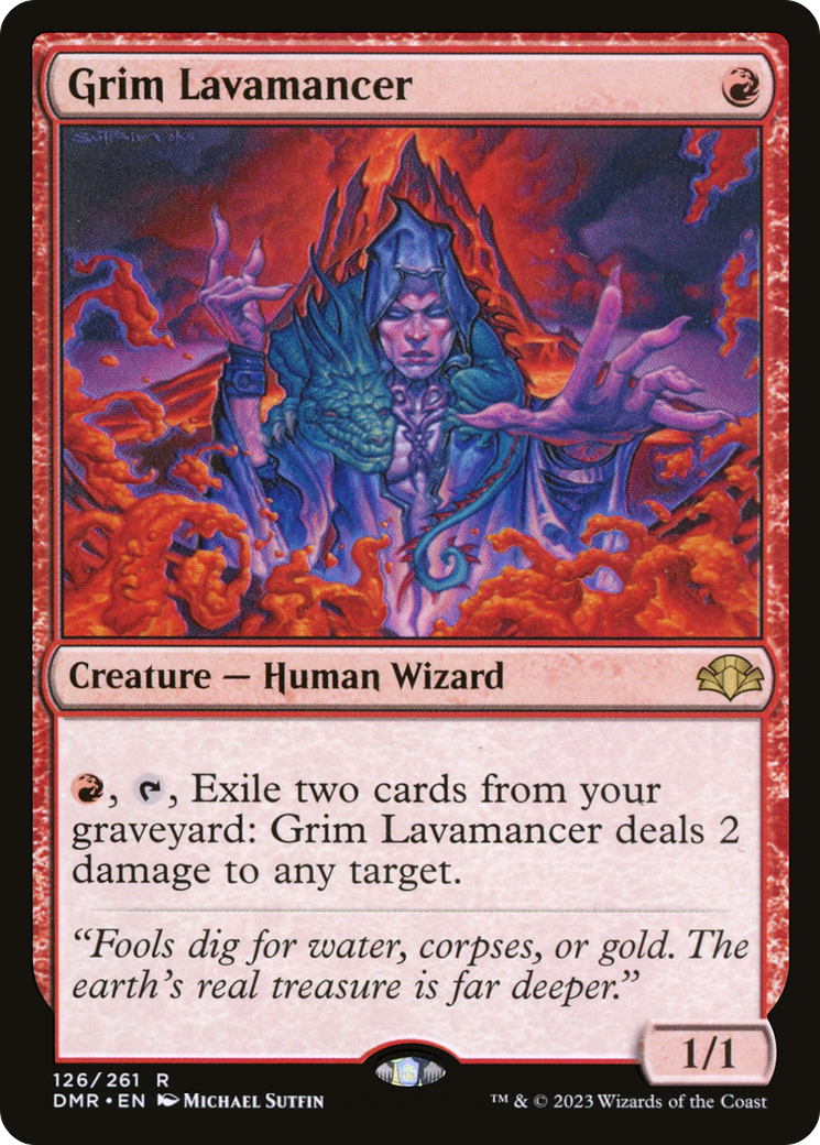 Grim Lavamancer [Dominaria Remastered] | Odin's Place
