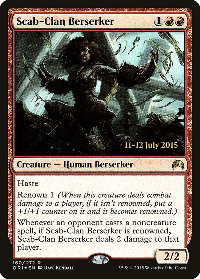 Scab-Clan Berserker (160) [Magic Origins Prerelease Promos] | Odin's Place