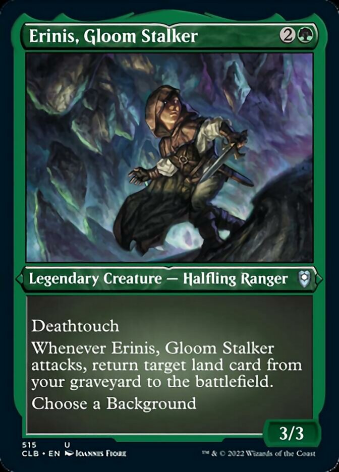 Erinis, Gloom Stalker (Foil Etched) [Commander Legends: Battle for Baldur's Gate] | Odin's Place