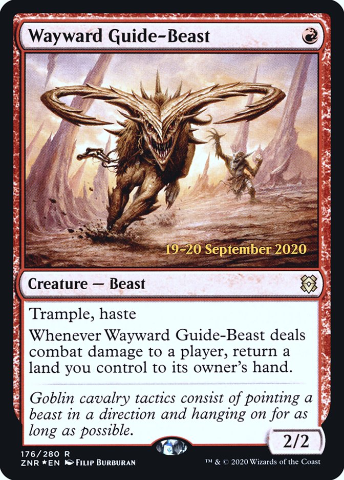 Wayward Guide-Beast [Zendikar Rising Prerelease Promos] | Odin's Place