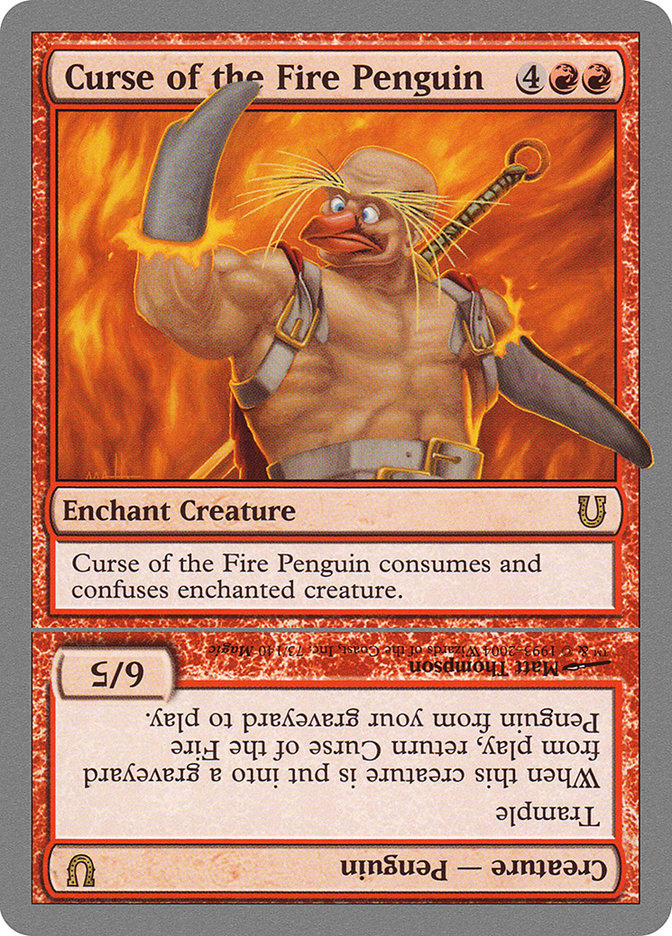 Curse of the Fire Penguin // Curse of the Fire Penguin Creature (73) [Unhinged] | Odin's Place