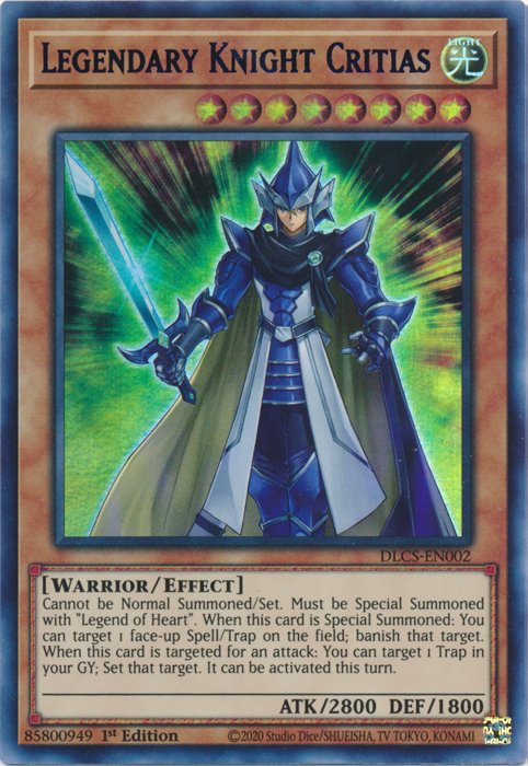 Legendary Knight Critias (Purple) [DLCS-EN002] Ultra Rare | Odin's Place