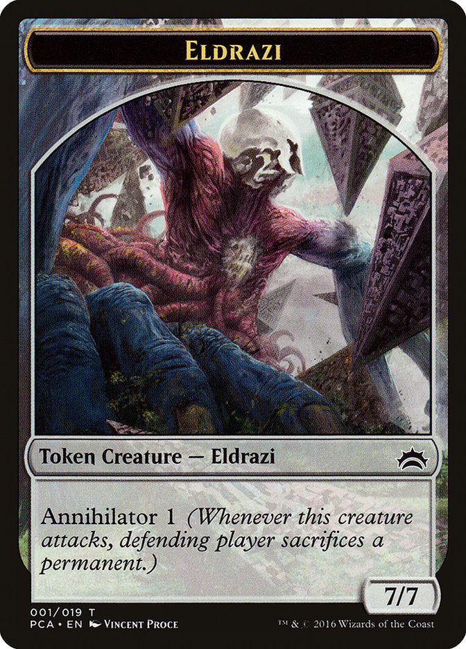 Eldrazi Spawn (003) // Eldrazi Double-Sided Token [Planechase Anthology Tokens] | Odin's Place