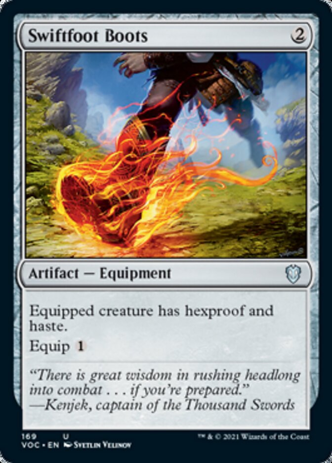 Swiftfoot Boots [Innistrad: Crimson Vow Commander] | Odin's Place