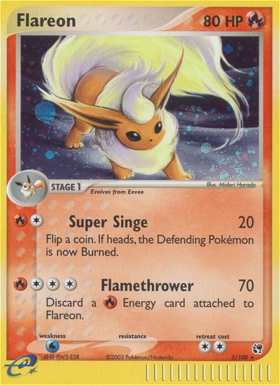 Flareon (5/100) [EX: Sandstorm] | Odin's Place