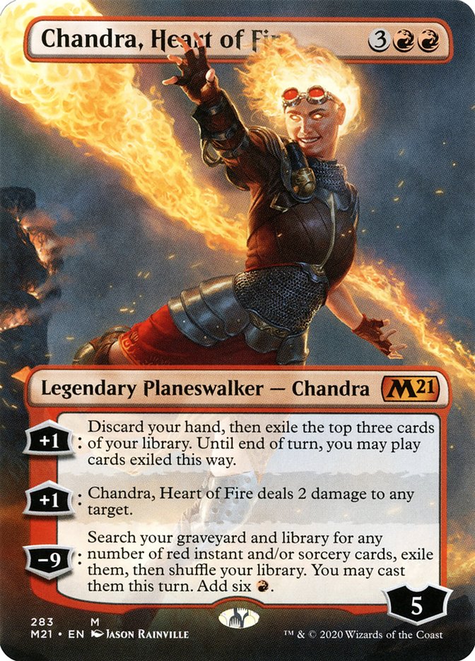 Chandra, Heart of Fire (Borderless) [Core Set 2021] | Odin's Place
