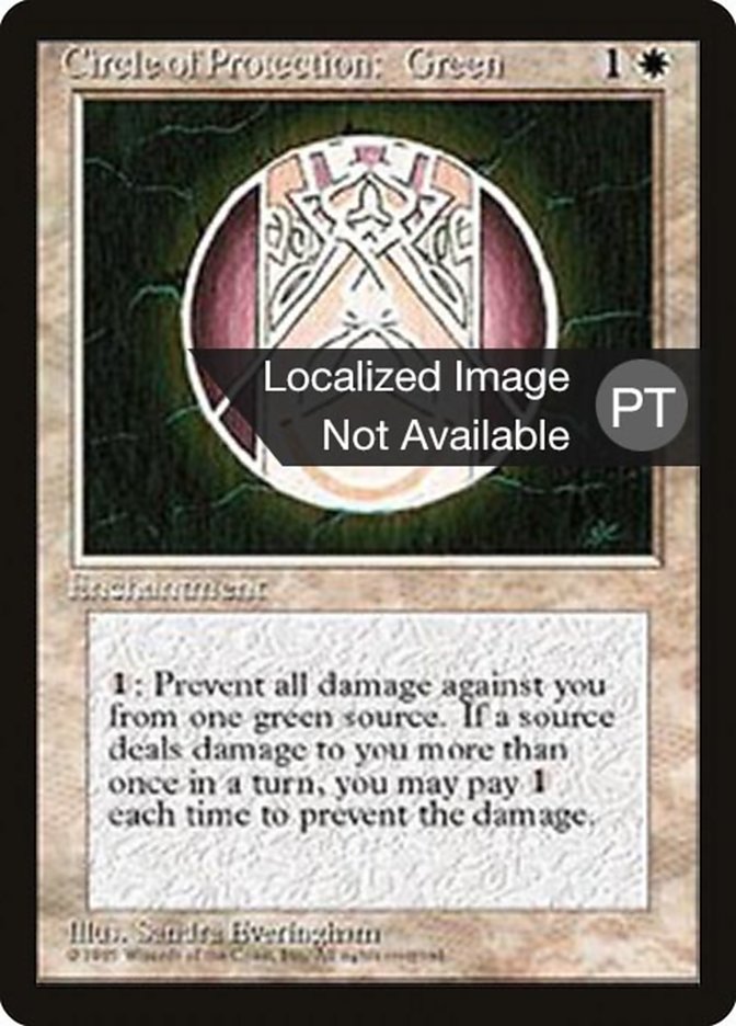 Circle of Protection: Green [Fourth Edition (Foreign Black Border)] | Odin's Place
