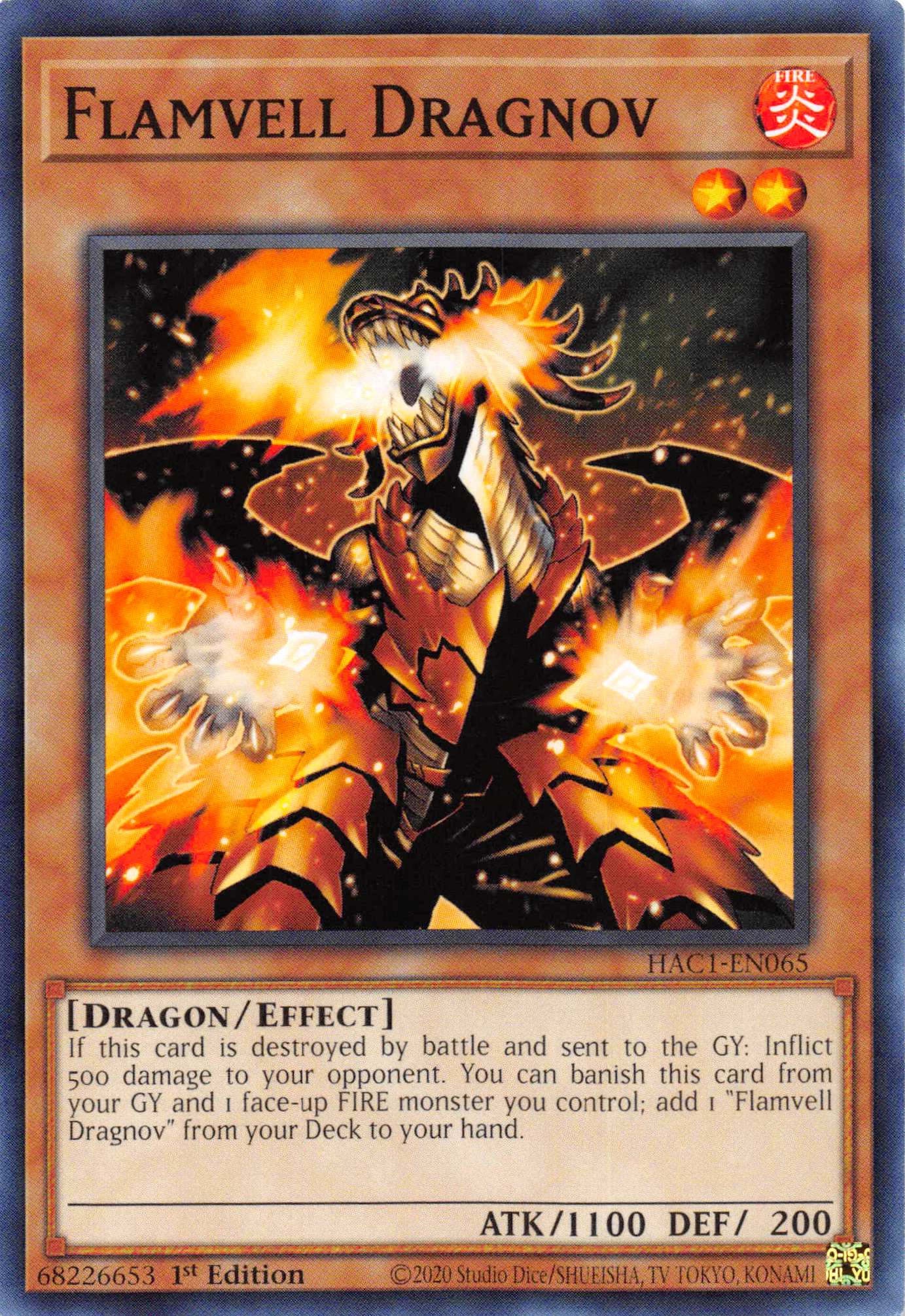 Flamvell Dragnov [HAC1-EN065] Common | Odin's Place