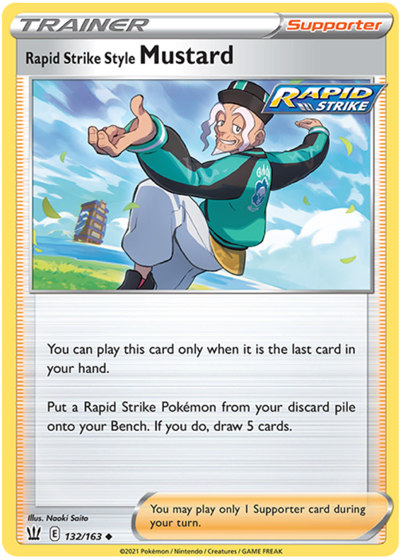 Rapid Strike Style Mustard (132/163) [Sword & Shield: Battle Styles] | Odin's Place