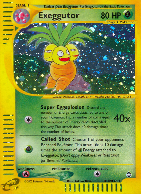Exeggutor (H10/H32) [Aquapolis] | Odin's Place