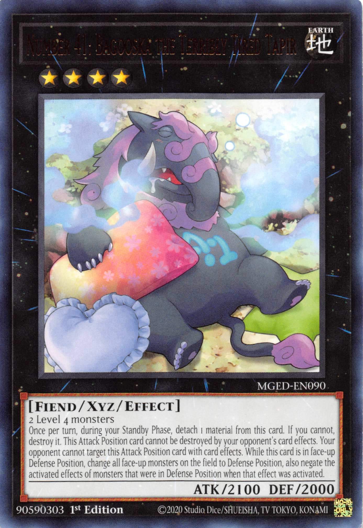Number 41: Bagooska the Terribly Tired Tapir [MGED-EN090] Rare | Odin's Place