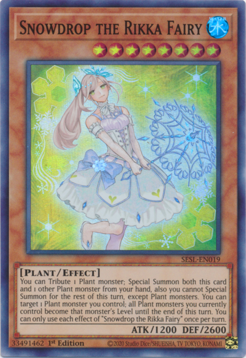 Snowdrop the Rikka Fairy [SESL-EN019] Super Rare | Odin's Place