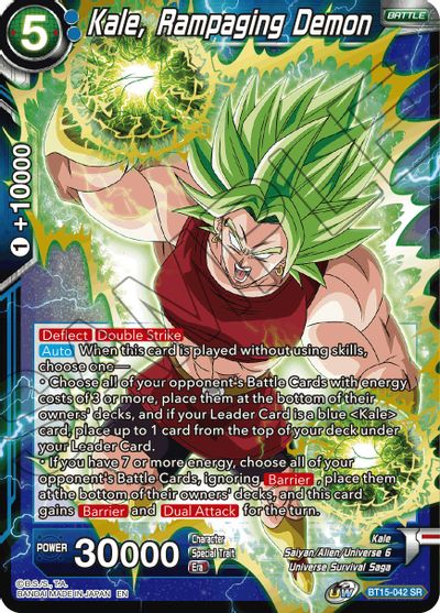 Kale, Rampaging Demon (BT15-042) [Saiyan Showdown] | Odin's Place