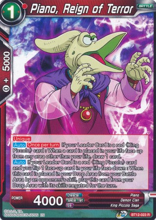 Piano, Reign of Terror (BT12-023) [Vicious Rejuvenation] | Odin's Place