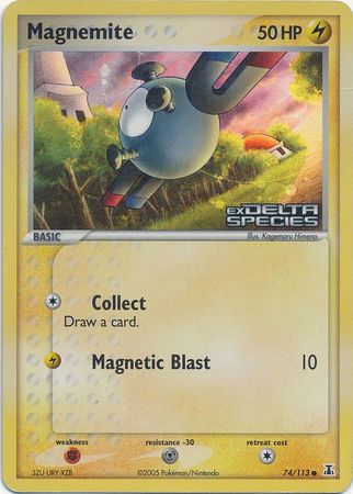 Magnemite (74/113) (Stamped) [EX: Delta Species] | Odin's Place