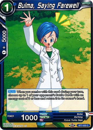 Bulma, Saying Farewell (BT7-033) [Assault of the Saiyans] | Odin's Place