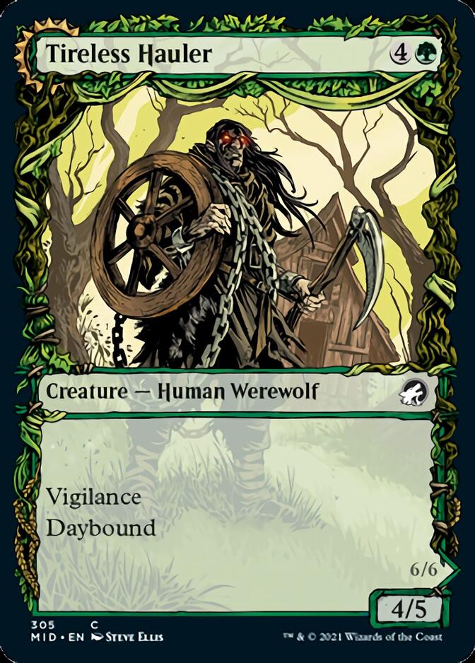 Tireless Hauler // Dire-Strain Brawler (Showcase Equinox) [Innistrad: Midnight Hunt] | Odin's Place