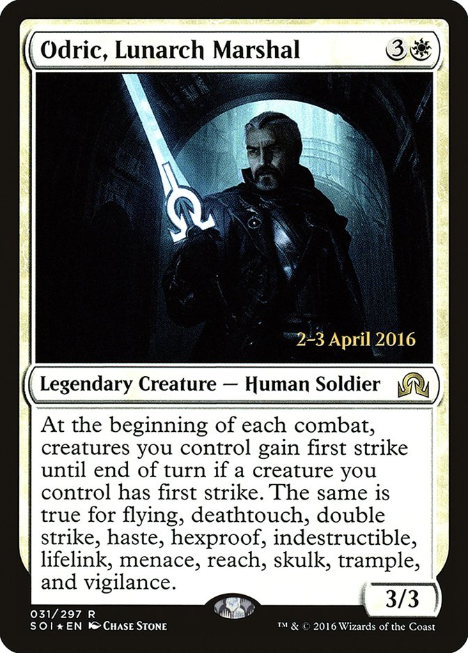 Odric, Lunarch Marshal (31) [Shadows over Innistrad Prerelease Promos] | Odin's Place